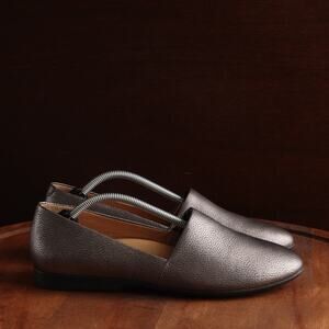 Dansko Flats Womens SZ EU 38 US 7.5-8 Pewter Larisa Leather Comfort Loafer Shoes